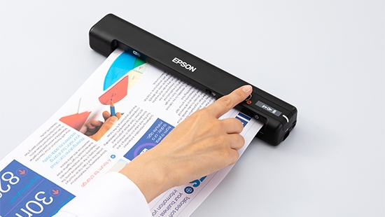 Máy quét cầm tay Epson WorkForce ES-60W (600dpi, A4, Wi-Fi, USB 2.0, 1 mặt)