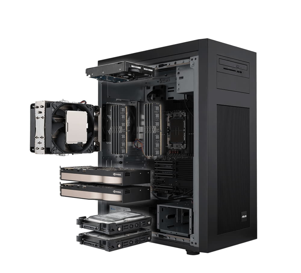 Máy Trạm Barebone ASUS ExpertCenter Pro ET700I W7 90WS0012-M00400 (WOCPU, WOM, WOS, 1300W, đen)