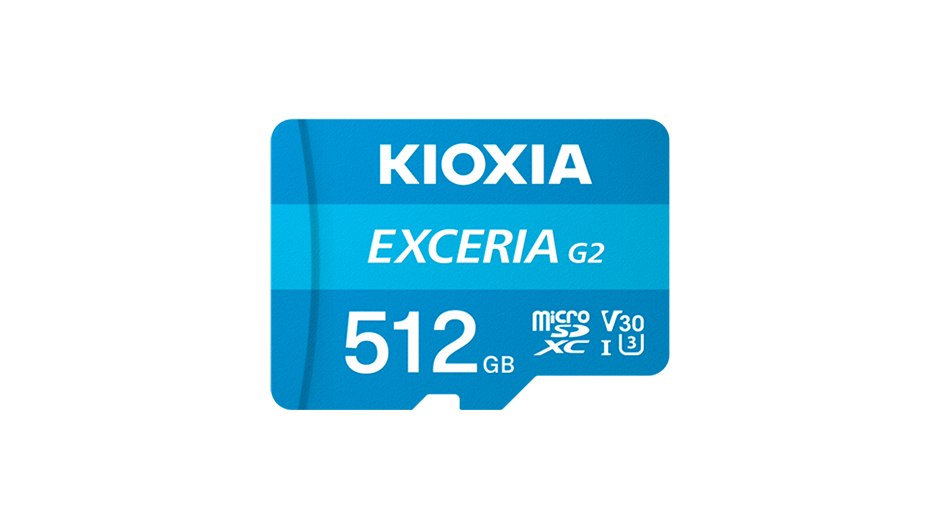 Thẻ nhớ microSD KIOXIA 64G EXCERIA G2 CL10 UHS-I U3 V30 Ghi hình 4K chuẩn A1 R100/W50 w adapter (G2) (Xanh dương)