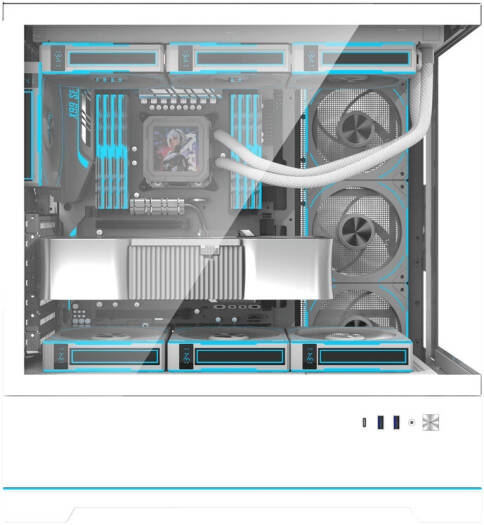 Vỏ case DarkFlash DY451 Pro White