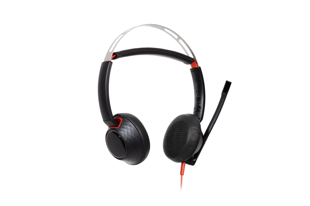Tai nghe có dây Poly Blackwire 5220 Stereo USB-C 8X231AA (Mic khử ồn, jack 3.5mm, kèm adapter USB-C/A)