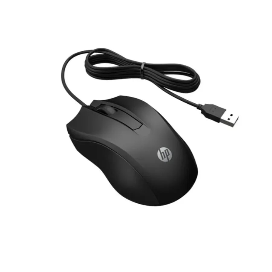 Chuột có dây HP 105 822M9AA (USB-A, 1600 DPI, 3 nút, đen)