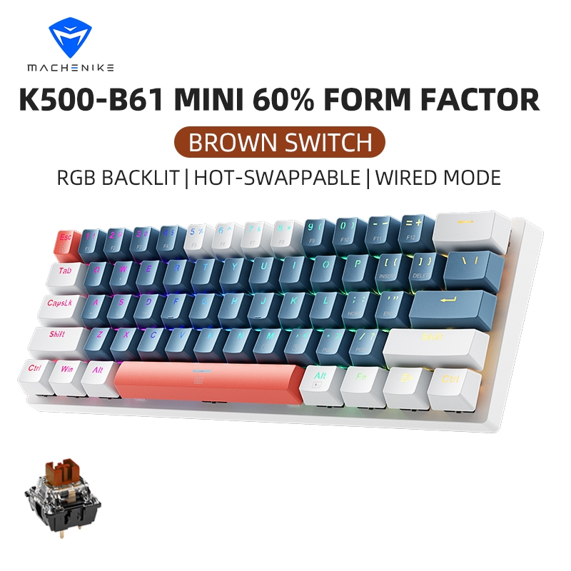 Bàn phím cơ chơi game Machenike K500-B61 RGB