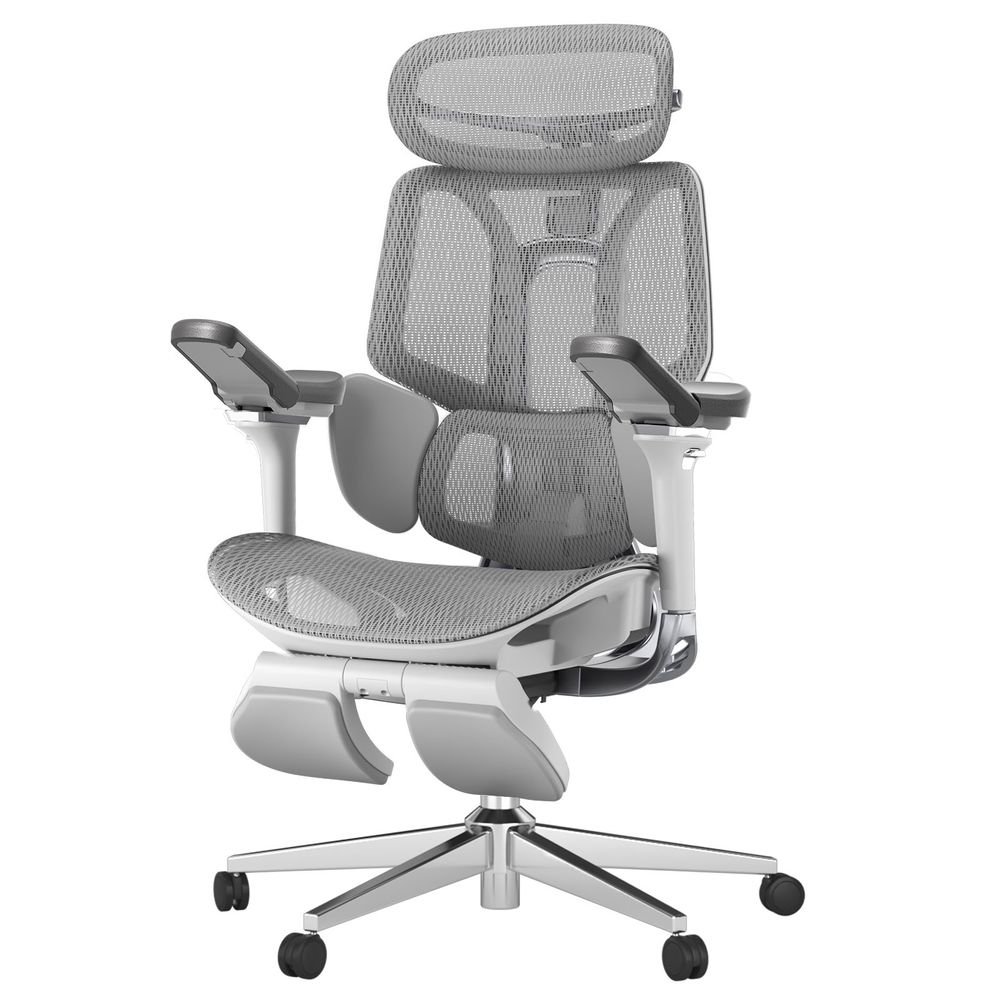 Ghế Công Thái Học Hbada X Manson E3 Pro Màu Đen/Xám + Gác Chân