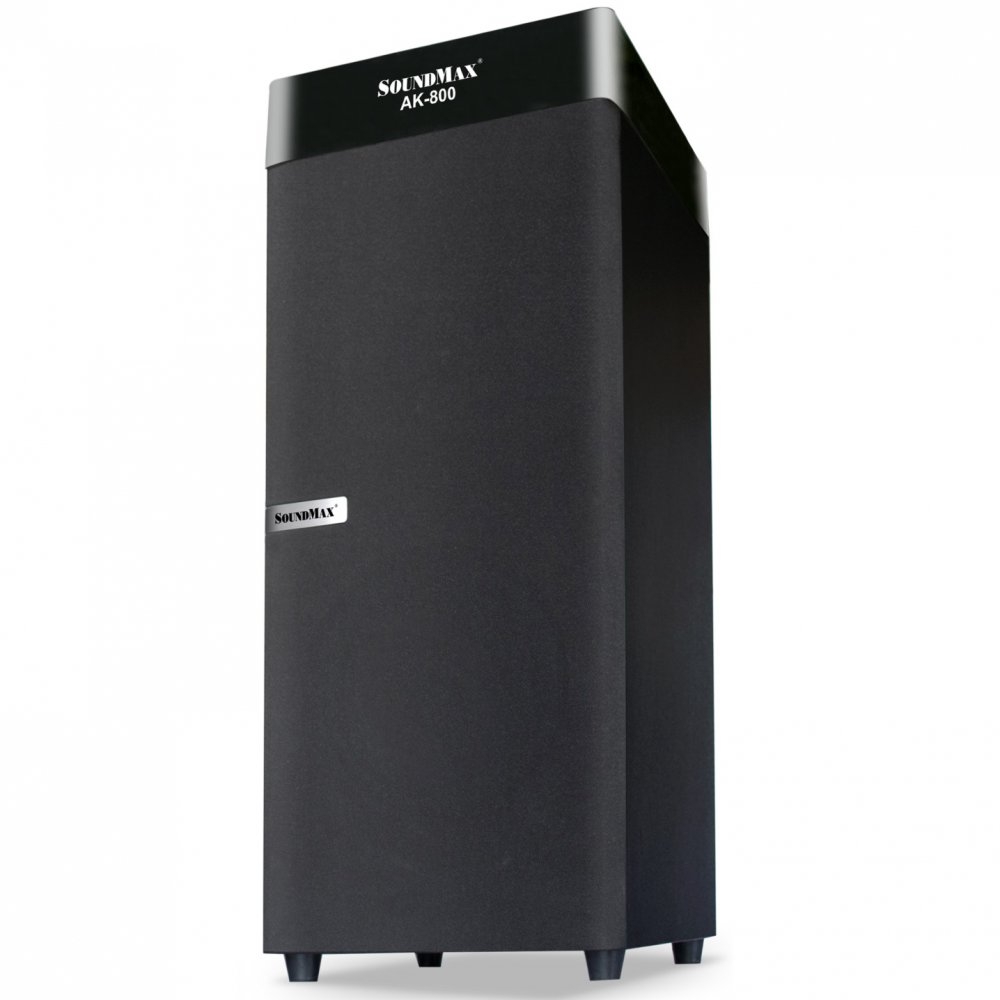 Loa SoundMax AK-800 (2.0, 100W RMS, Bluetooth 4.0, Karaoke, đen)