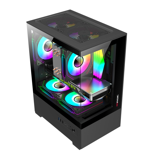 CASE MAGIC MIX ULTRA BLACK sẵn 3 Fan