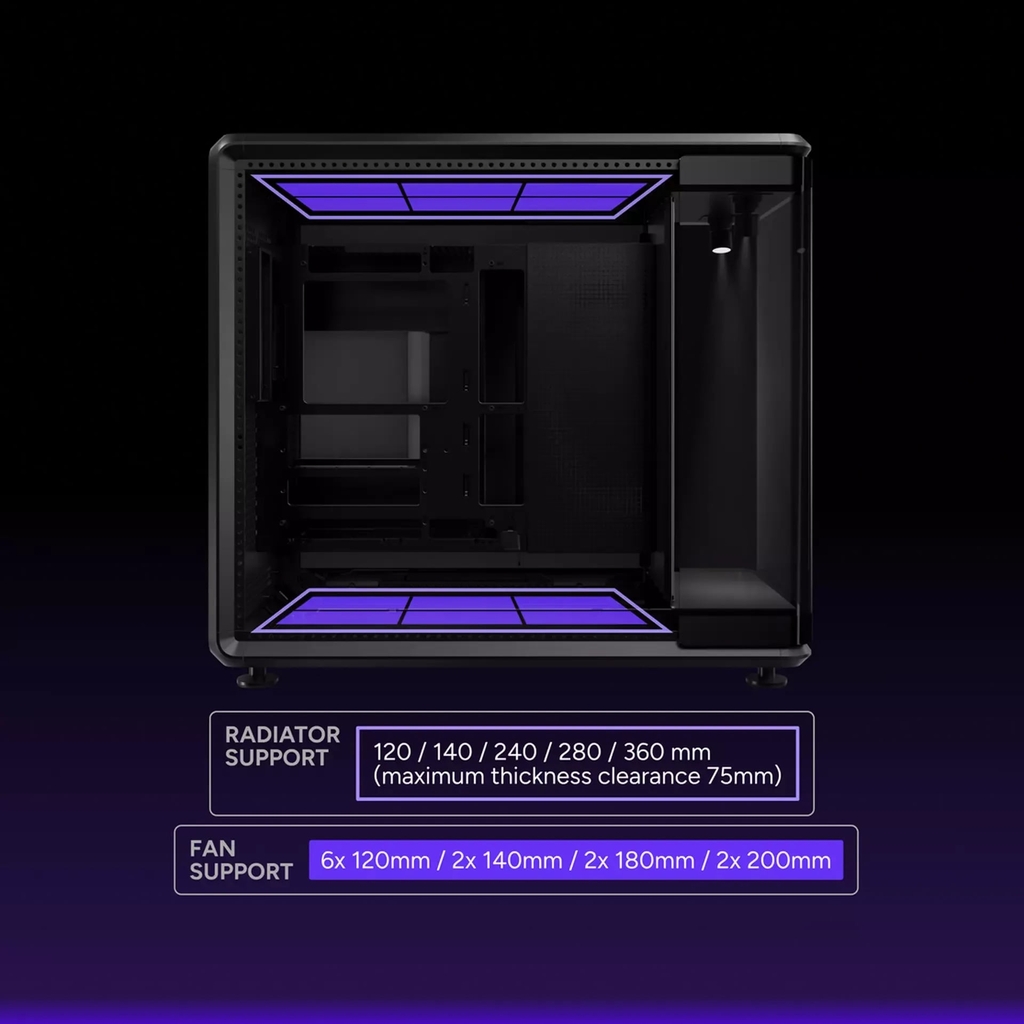 Vỏ Case máy tính Cooler Master MasterFrame 360 Stage LCD (ATX, LCD 15.6