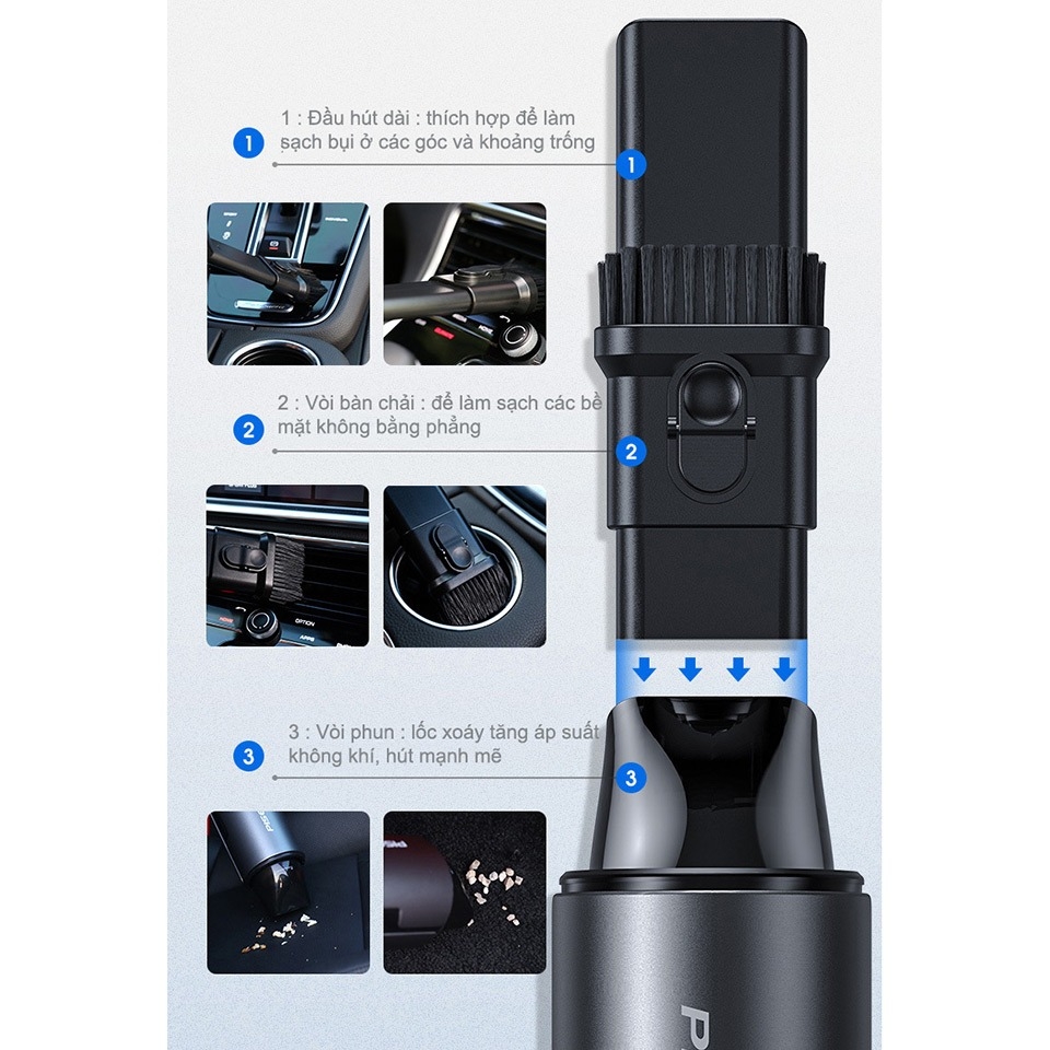 Máy hút bụi cầm tay PISEN car wireless vacuum cleaner