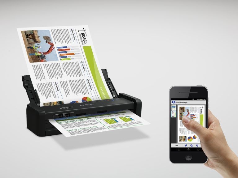 Máy quét Epson WorkForce DS-360W (A4, 600dpi, Duplex, ADF 20 tờ, Wi-Fi)
