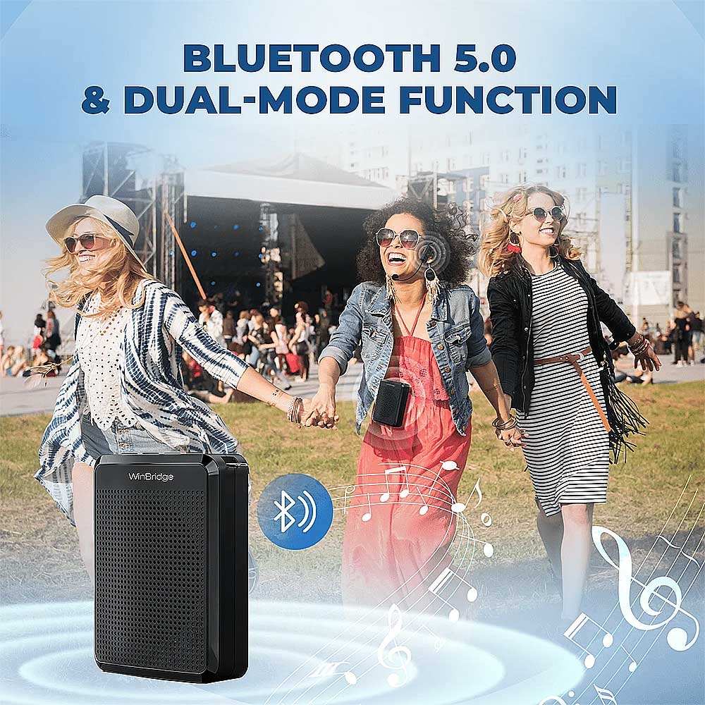 Loa trợ giảng WinBridge WB008U (UHF, 15W, Bluetooth, USB, TF Card, AUX)