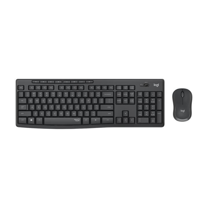 Bộ bàn phím chuột không dây Logitech MK295 Đen (920-009814)