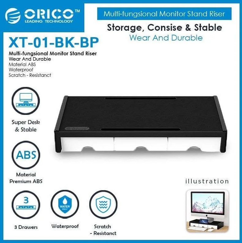 Kệ để laptop, màn hình ORICO - XT-01-BK-BP