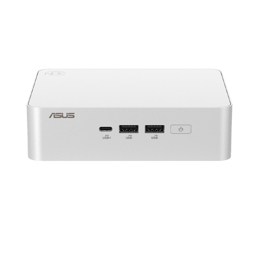 Bộ Mini PC Asus NUC 15 PRO Tall RNUC15CRSU500000I (Intel Core Ultra 5 225H | Intel Arc GPU | 2xDDR5-6400 | 2xNVMe | 2x HDMI 2.1 | 2x Thunderbolt | VESA MOUNT | WHITE)