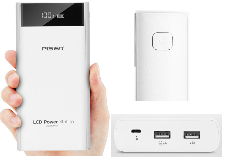 SẠC DỰ PHÒNG PISEN LCD POWER STATION III 10000mah - TS-D186