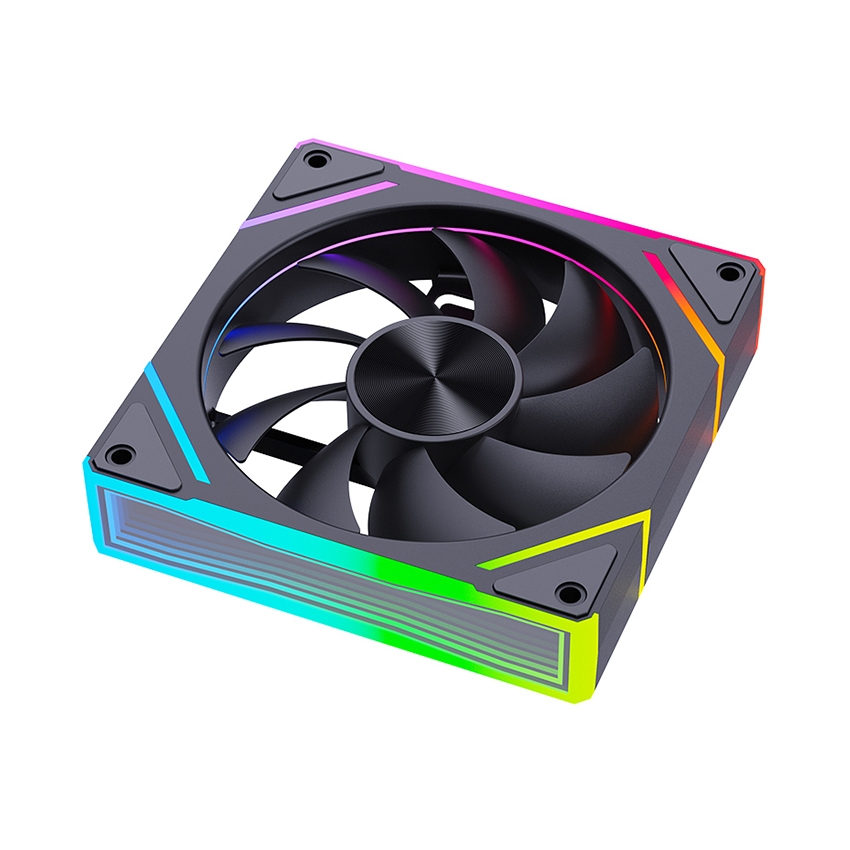 Quạt tản nhiệt MAGIC Snow Man F-125 ARGB Black/ White ( FAN NGƯỢC GIÓ )