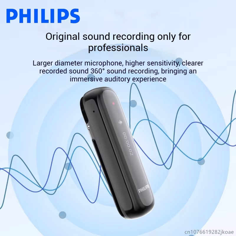 Máy ghi âm Philips VTR5170 Pro (64GB, MP3, Bluetooth 5.3, màn hình 0.87