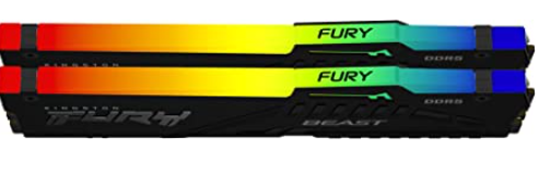 Kingston Technology Fury Beast RGB 32GB (2x16GB) 6000MT/s DDR5 CL36 Desktop KF560C36BBEAK2-32
