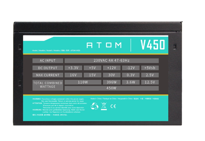 Nguồn máy tính ANTEC ATOM V450 - 450W