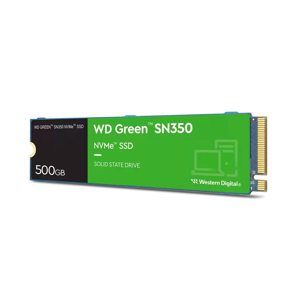 Ổ Cứng SSD WD Green SN350 500GB M.2 2280, PCIE NVME Gen 3x4 (WDS500G2G0C)