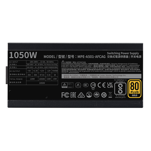 Nguồn máy tính Cooler Master MWE GOLD 1050 V2 ATX 3.1 Full Modular