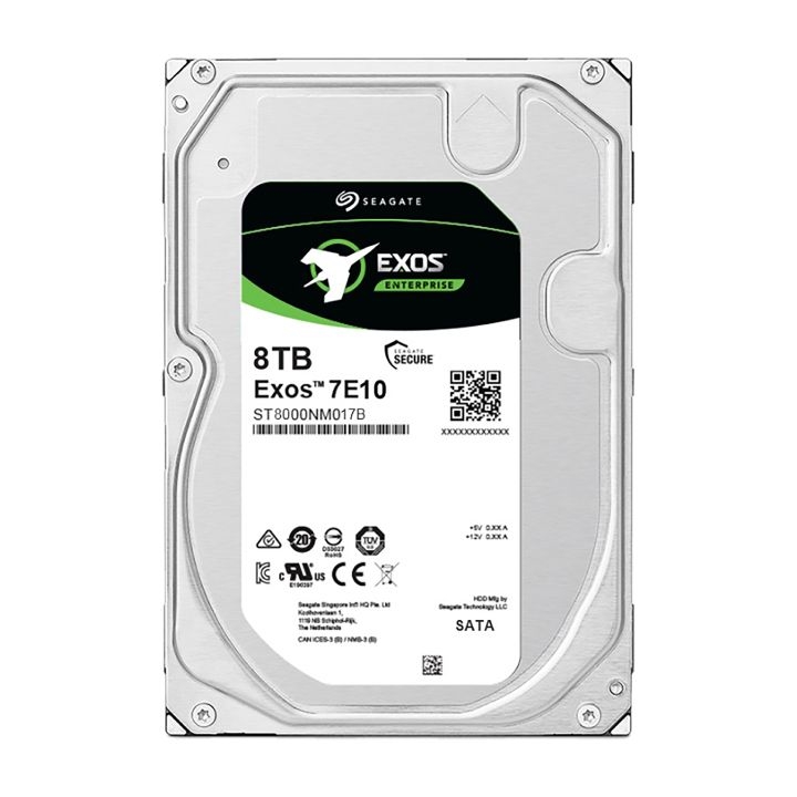 Seagate Exos 7E10 ST8000NM017B (8TB HDD, 3.5 inch, SATA 6Gb/s, 7200rpm, 256MB)