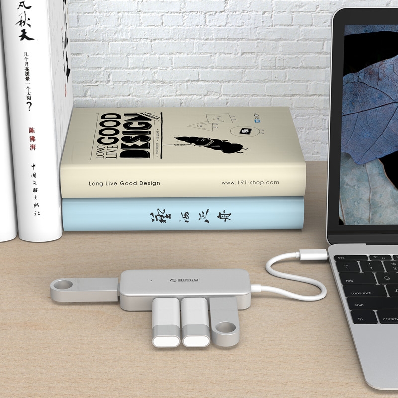 Bộ chia Type C ra 4 cổng USB 3.0 Orico TC4U-U3-SV