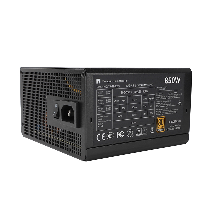 Nguồn PC Thermalright TR-TB850S (850W, 80 PLUS Bronze)