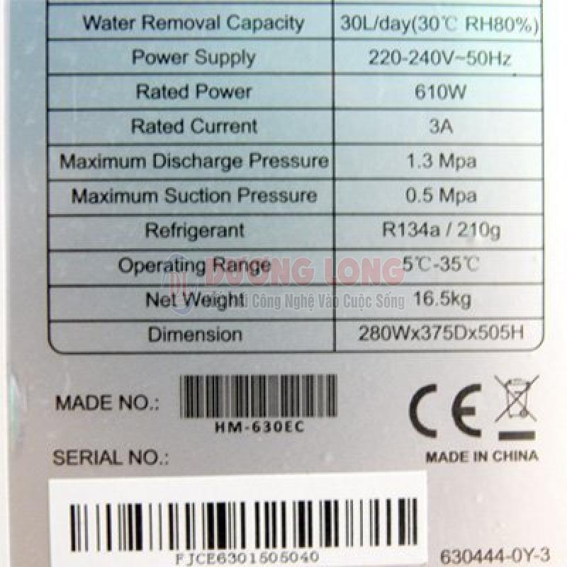 Máy Điều Hòa Không Khí Kết Hợp Hút Ẩm, Phun Ẩm FujiE HM-630EC