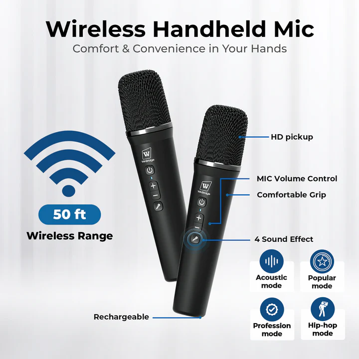 Loa trợ giảng không dây WinBridge S100Pro (70W, Bluetooth, pin 4500mAh)