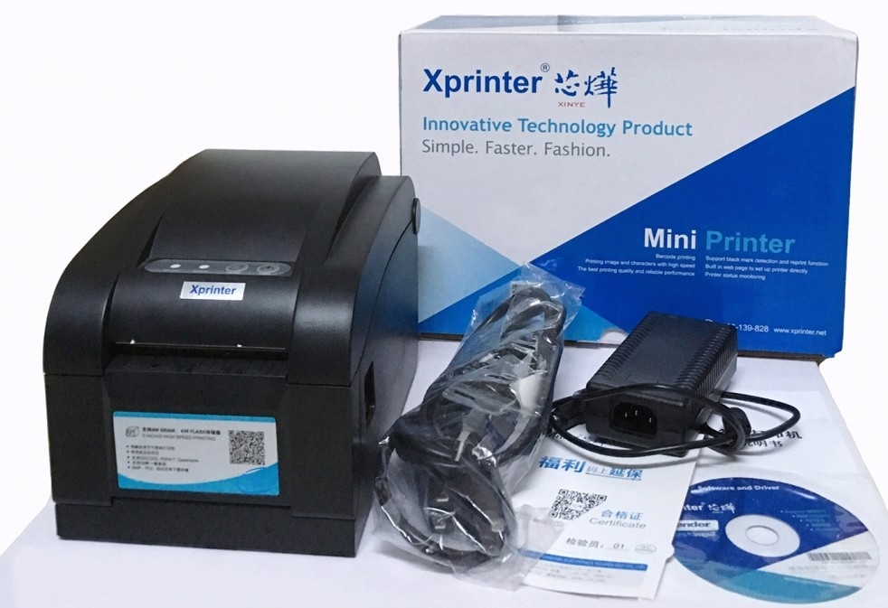 Máy in mã vạch Xprinter XP 350BM