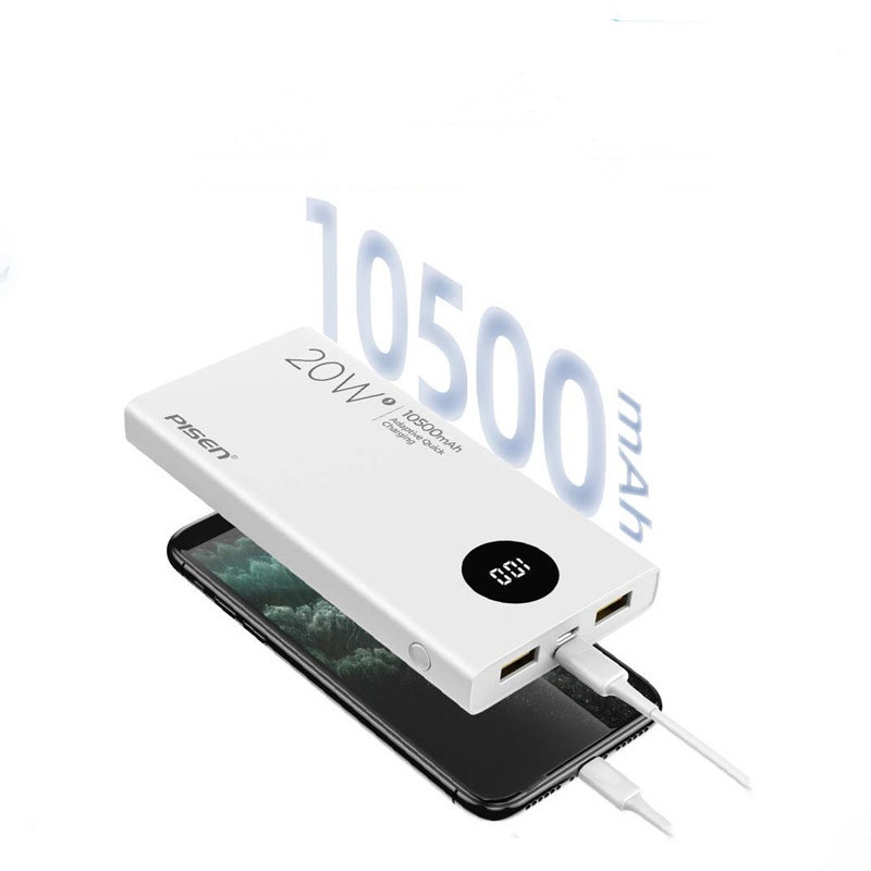 SẠC DỰ PHÒNG PISEN QUICK POWERU 10500mAh (LED) UlTRA 20W