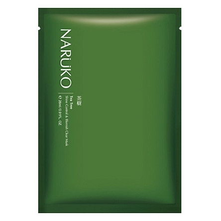 Mặt Nạ Kiểm Soát Dầu Và Mụn Naruko Tràm Trà Bản Đài - Tea Tree Shine Control And Blemish Clear Mask (8 Miếng / Hộp)