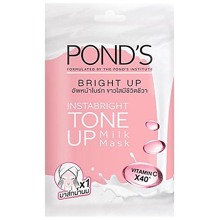 Combo 8 Mặt Nạ Sữa Dưỡng Trắng Nâng Tông Pond'S White Beauty Bright Up Milk Mask 25G/Miếng