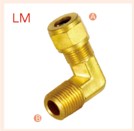 Đầu nối hạt đồng ren góc