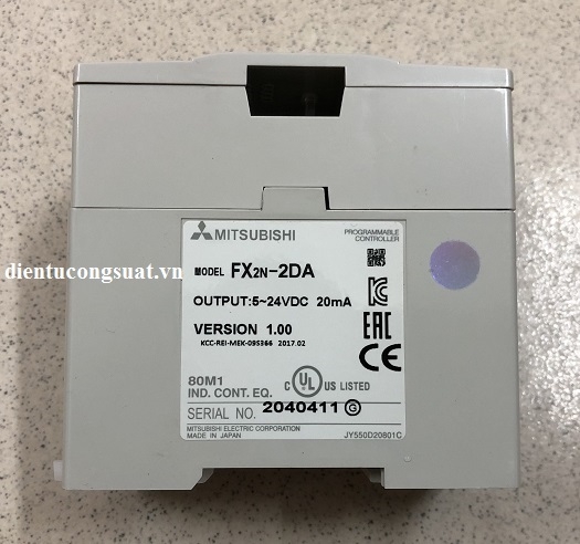 Mô đun mở rộng PLC Mitsubishi FX2N-2DA Minh Quân