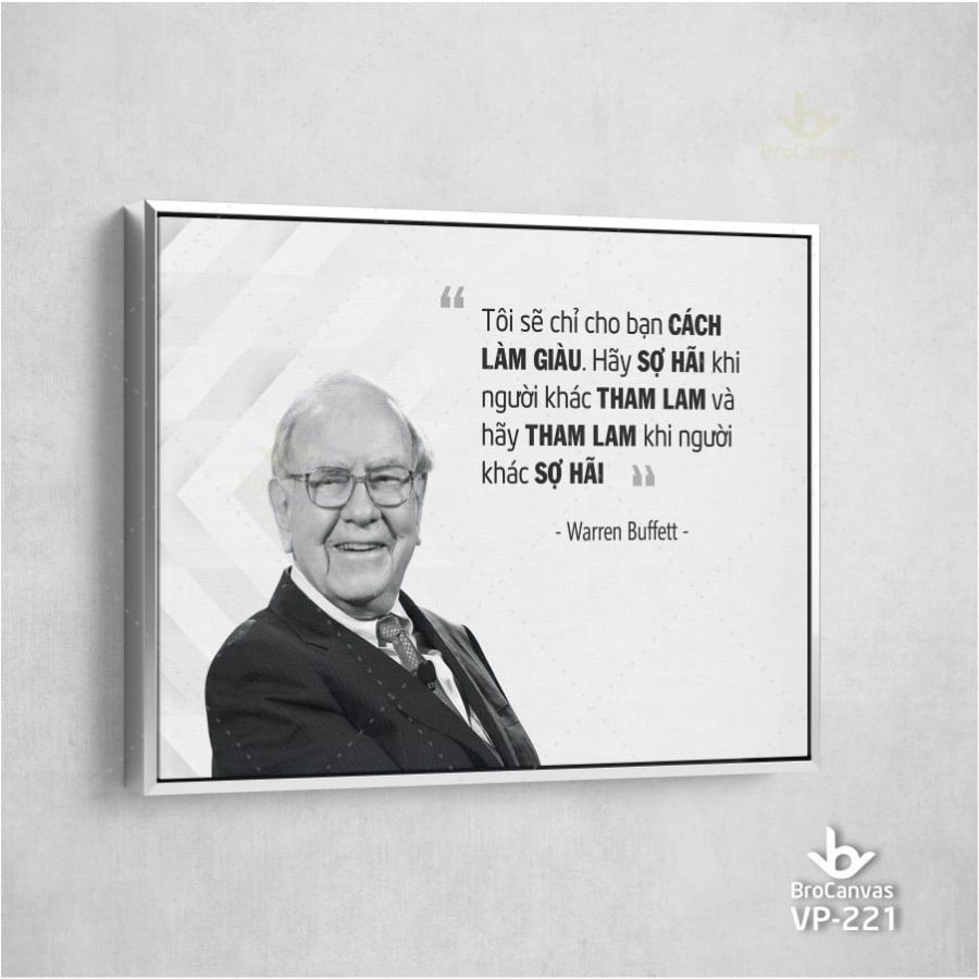 Những Slogan Hay Tạo Sự Khác Biệt 18 Tranh Canvas Tôi sẽ chỉ cho bạn cách làm giàu VP 221 | Brocanvas.com