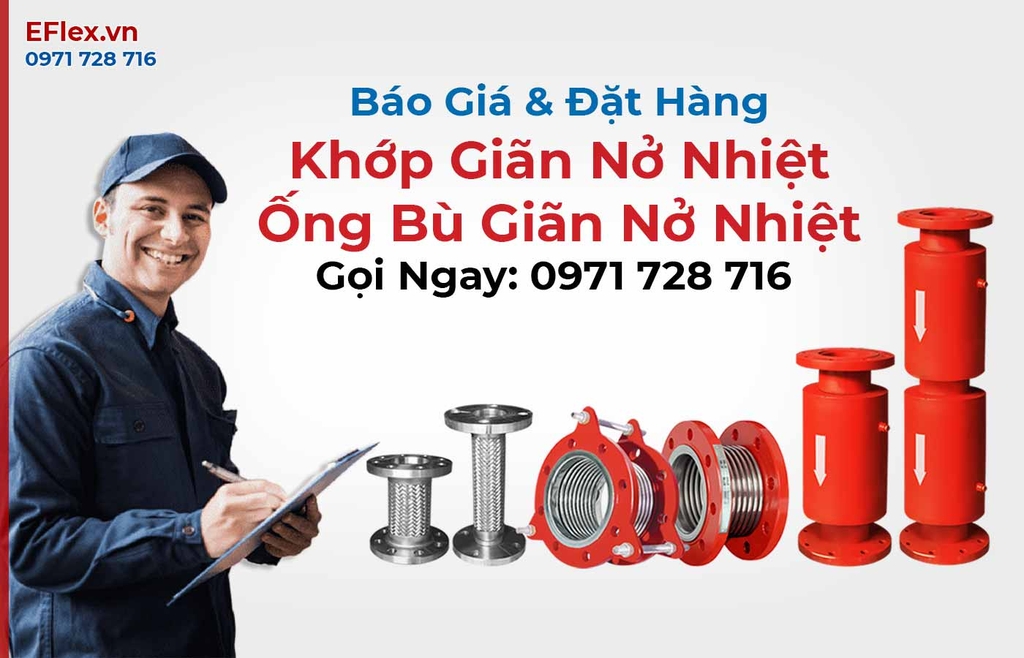 Báo giá khớp nối mềm inox, giá ống co giãn nhiệt inox