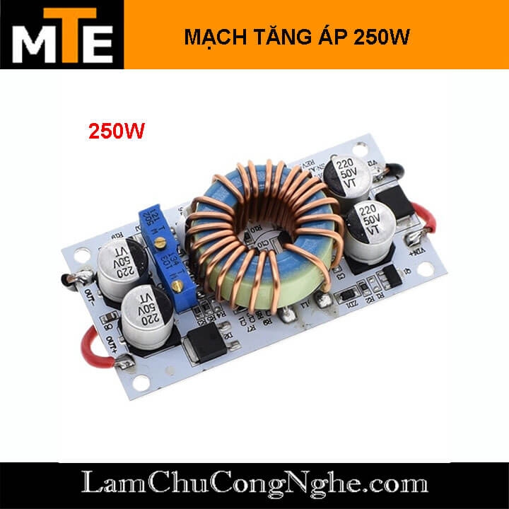 Module Tăng Áp 250W ngõ vào 8.5V-48VDC ngõ ra 10V-50VDC phù hợp sử dụng ...