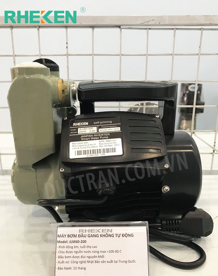 Bơm Rheken đầu gang -  không tự động JLM60-200