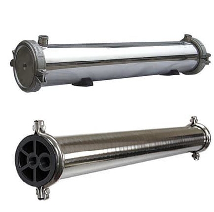 Vỏ RO4040 inox không mối hàn đầu nhựa