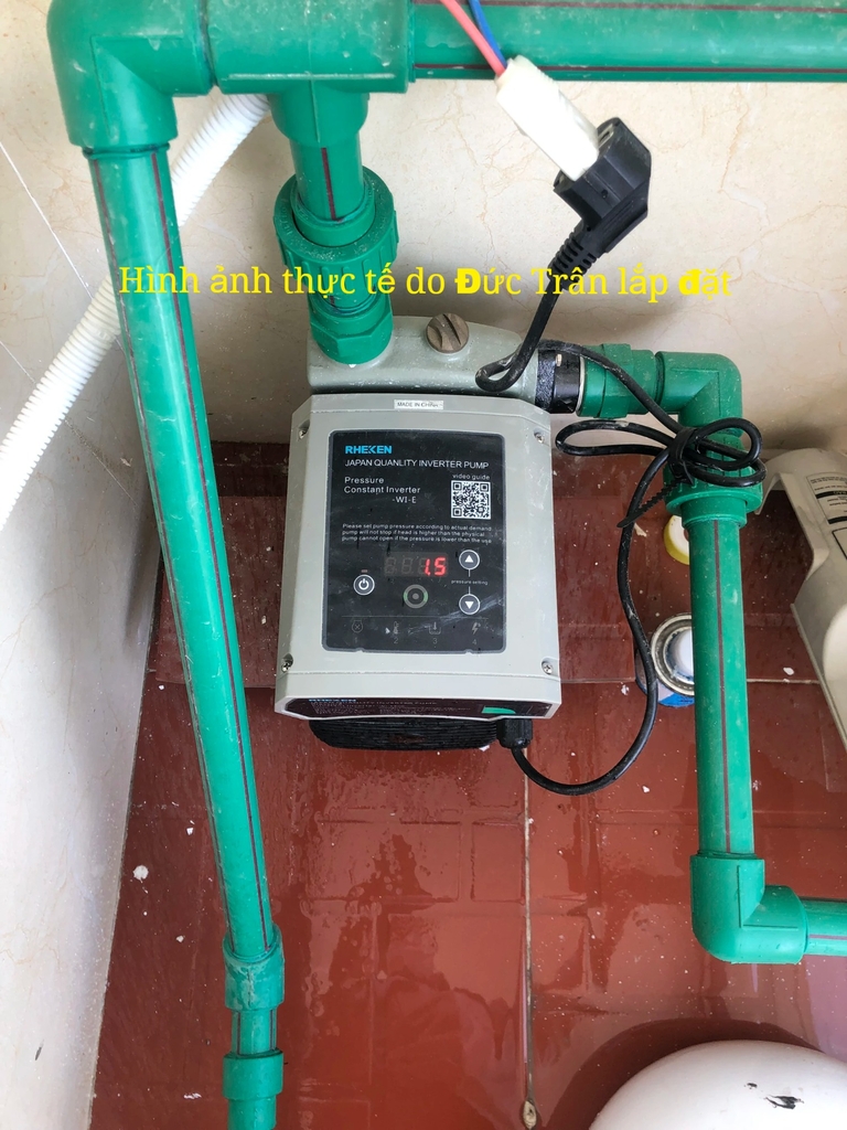 Bơm Rheken tăng áp điều khiển biến tần WZB50-1500I