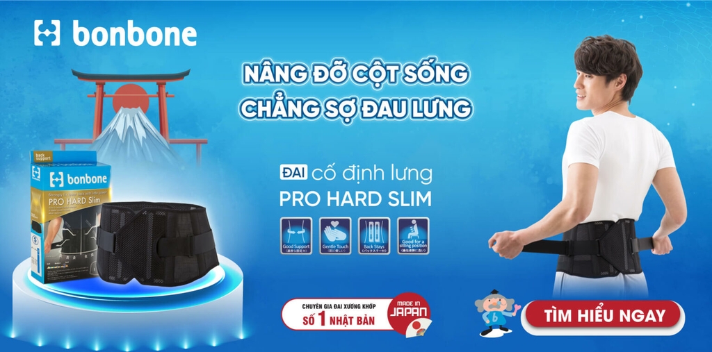 Đai lưng cột sống bonbone Pro Hard Slim