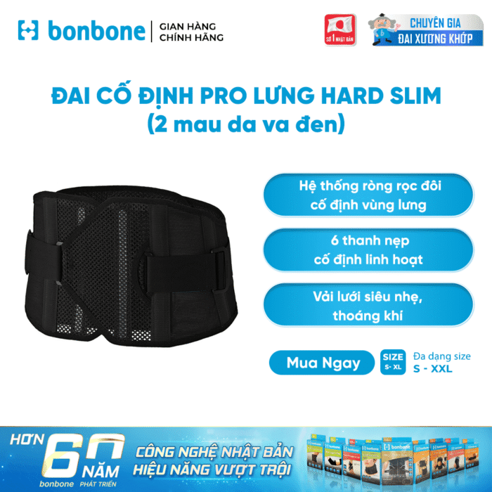 Đai lưng cột sống bonbone Pro Hard Slim