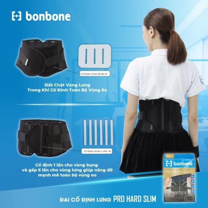 Đai lưng cột sống bonbone Pro Hard Slim