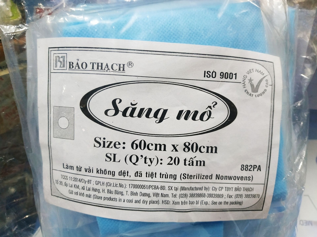 SĂNG MỔ VẢI KHÔNG DỆT