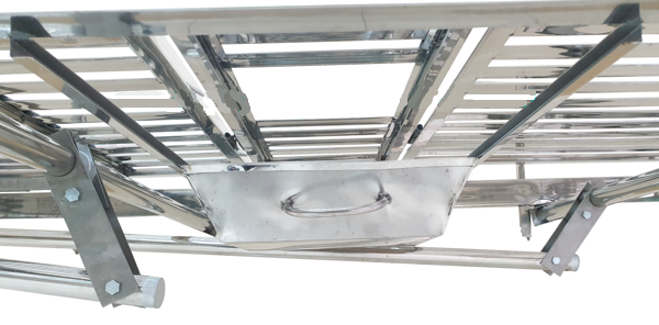 Giường bệnh nhân inox 1 tay quay có bô vệ sinh