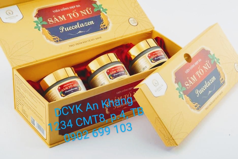 VIÊN UỐNG ĐẸP DA SÂM TỐ NỮ PUECOLAZEN