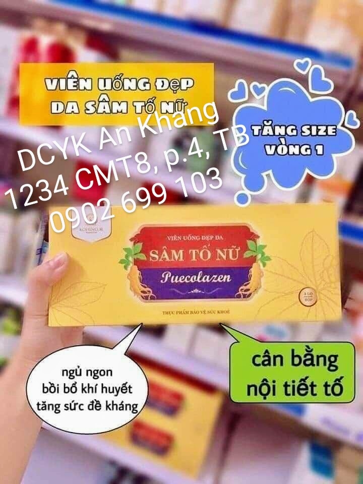 VIÊN UỐNG ĐẸP DA SÂM TỐ NỮ PUECOLAZEN