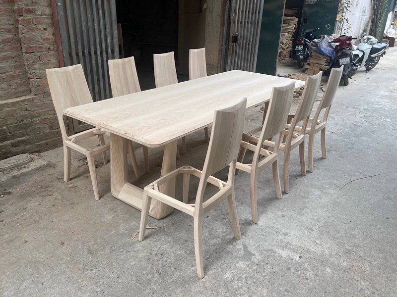 Bộ bàn ghế ăn gỗ sồi