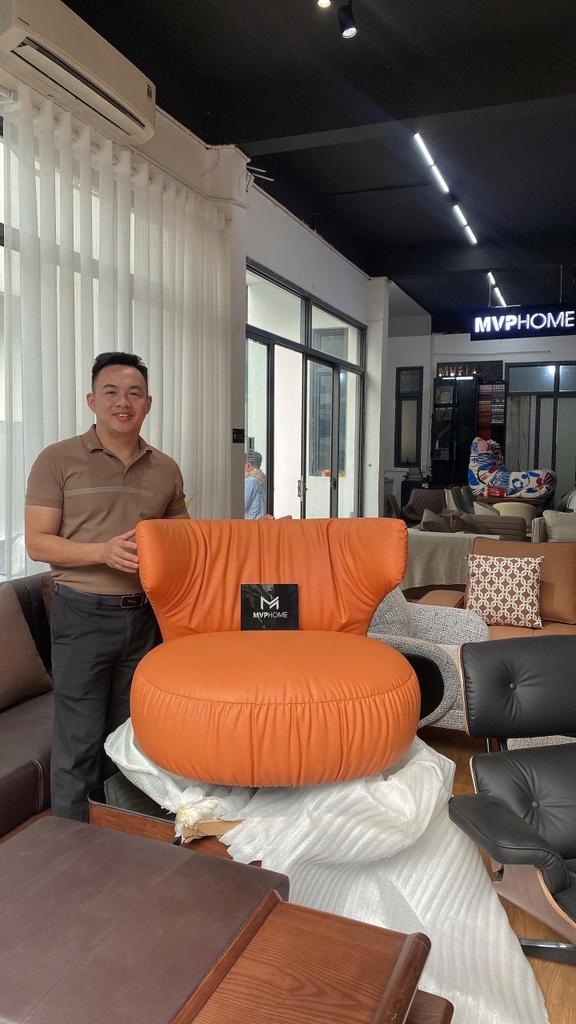 Ghe sofa thu gian xoay Asher Swivel Lounger Chair SFD099 